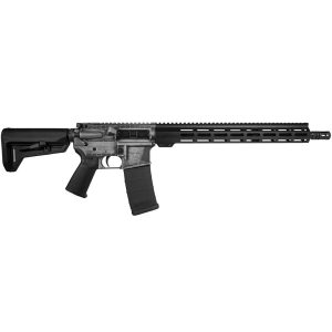 Shark coast trump 2. 0 ar-15 rifle 5. 56 30rd magazine 16" barrel distressed silver black