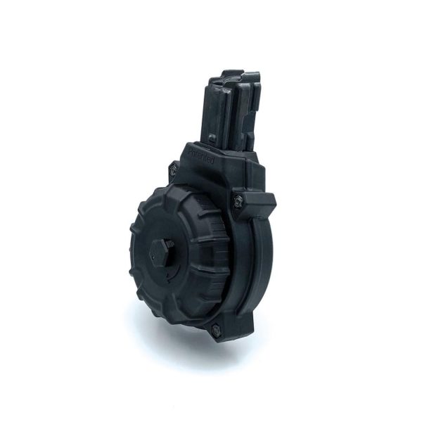 Promag mp5/ptr9 handgun magazine drum black 9mm luger 50/rd