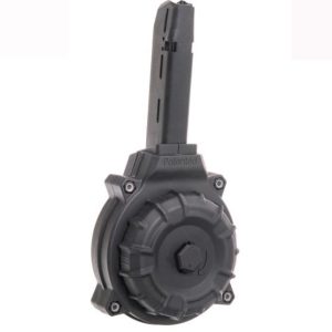 Promag handgun magazine drum black polymer for glock 22 / 23. 40 s&w 50/rd