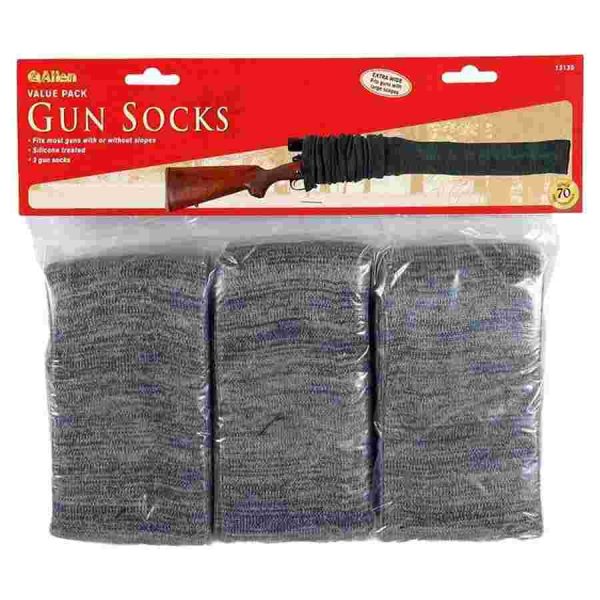 Allen knit shotgun scoped sock - 52" gray 3 pack