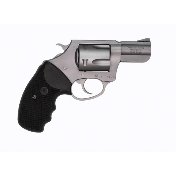 Charter arms. 357 mag pug handgun. 357 mag 5rd capacity 2. 2" barrel silver with full size black grip