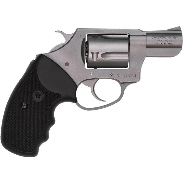 Charter arms undercover full size handgun. 38 spl 5/rd capacity 2" barrel silver with black grip