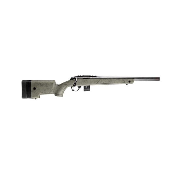 Bergara bmr-x rifle. 17 hmr 5rd (1) & 10rd (1) magazines 18" carbon fiber barrel tan