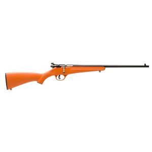 Savage rascal single shot rifle. 22lr 1rd capacity 16. 125" barrel orange stock