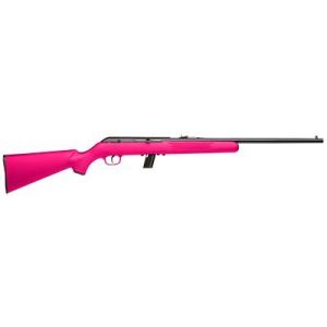 Savage arms model 64 f rifle. 22 lr 10rd magazine 21" barrel pink