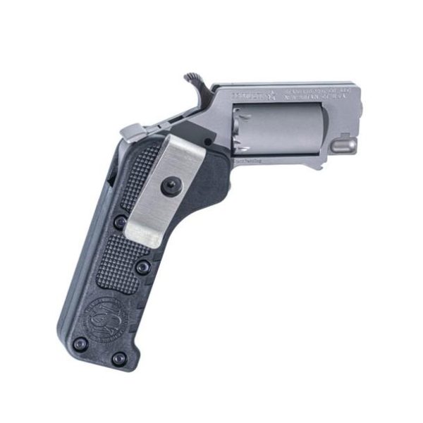 Switch gun stainless steel with belt clip handgun. 22 wmr 5rd capacity. 75" barrel polymer grip belt clip