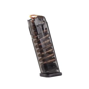 Elite tactical systems carbon smoke handgun magazine for glock 17 9mm luger 17/rd