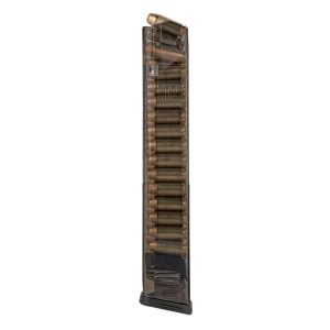 Elite tactical systems carbon smoke handgun magazine for glock 22. 40 s&w 30/rd