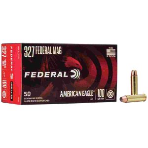 American eagle handgun ammunition. 327 mag 100 gr sp 1500 fps 50/box