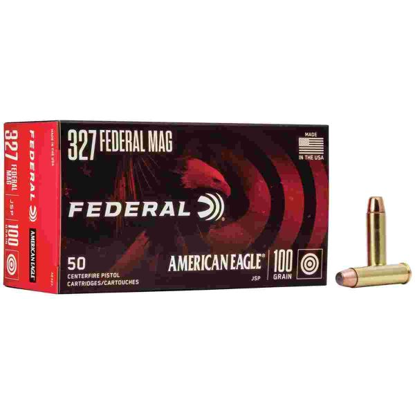 American eagle handgun ammunition. 327 mag 100 gr sp 1500 fps 50/box