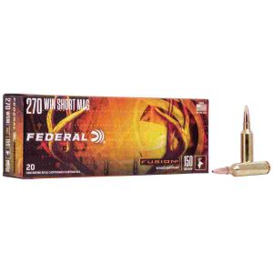 Federal fusion rifle ammunition. 270 wsm 150 gr btsp 3060 fps - 20/ct