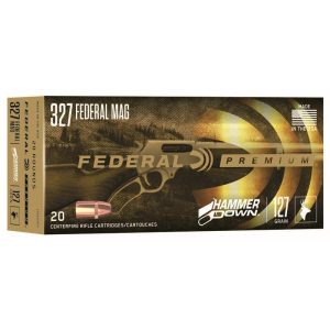 Federal hammer down rifle ammunition. 327 mag 127 gr sp 1650 fps 20/ct