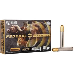 Federal premium cape-shok rifle ammunition. 458 win mag 500 gr tbss 1950 fps - 20/ct