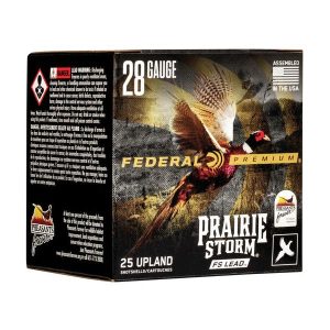 Federal prairie storm fs lead shotshells 28ga 3" 1oz 1300 fps #6 25/ct