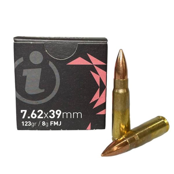 Global ordnance igman rifle ammunition 7. 62x39mm 123 gr fmj 2405 fps 15/ct