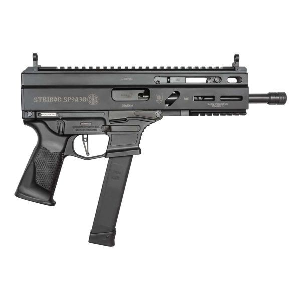 Grand power stribog sp9g3 handgun 9mm luger 30rd magazines(3) 8" barrel -uses glock style magazines