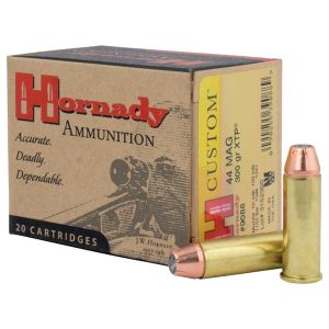 Hornady custom handgun ammunition. 44 mag 300 gr xtp 1150 fps 20/box