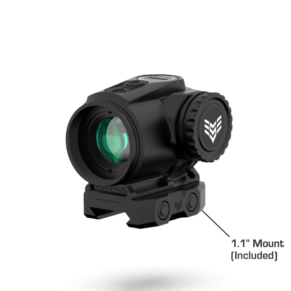 Swampfox raider micro prism red dot sight 1x20 red ir 6 moa