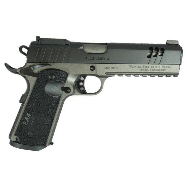 Girsan mc1911 influencer x handgun 9mm luger 9rd magazine 5" barrel two tone optic ready