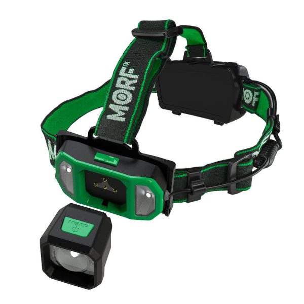 Police security flashlights morf r700 headlamp 700 lumens green