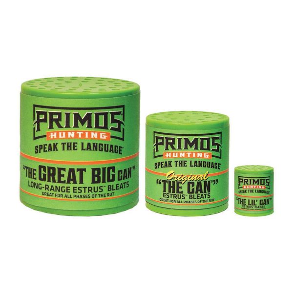 Primos the can family pack w/lil original & great big can's deer call