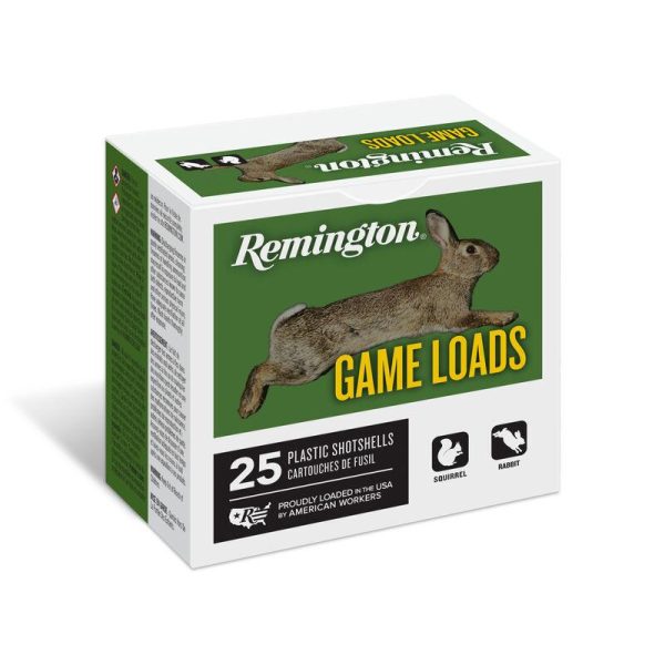 Remington lead game load 12 ga 2 3/4" 3 1/4 dr 1 oz #6 1290 fps 25/ct