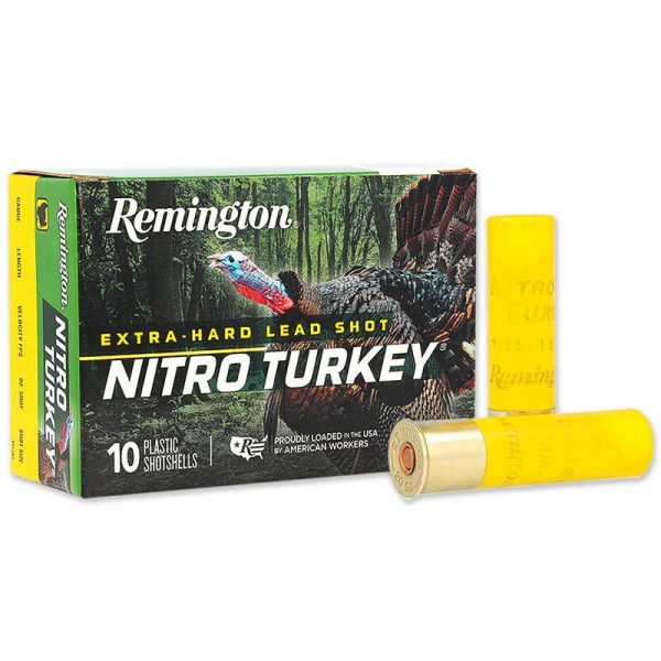 Remington nitro turkey loads 20 ga 3 in 1-1/4 oz #5 1185 fps 10/ct