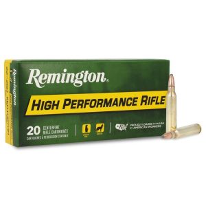 Remington high performance rifle ammunition. 223 rem 55 gr psp 3240 fps 20/ct