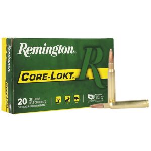 Remington core-lokt rifle ammunition 7x64mm brenneke 140 gr psp 2950 fps 20/ct