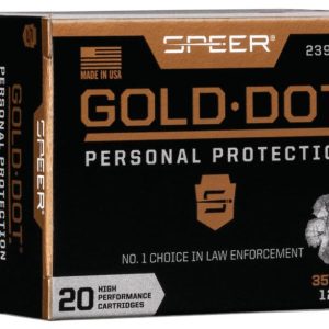 Speer gold dot handgun ammunition. 357 mag 125 gr hp 1450 fps 20/ct