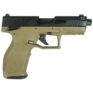 Taurus 2tx22 handgun. 22 lr 10(2)rd magazines 4. 6" threaded barrel black slide/fde frame