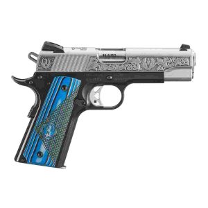 Ruger sr1911 "411 sunapee st. " street edition handgun 45 auto 7rd magazines(2) 4. 25" barrel engraved frame g10 grips