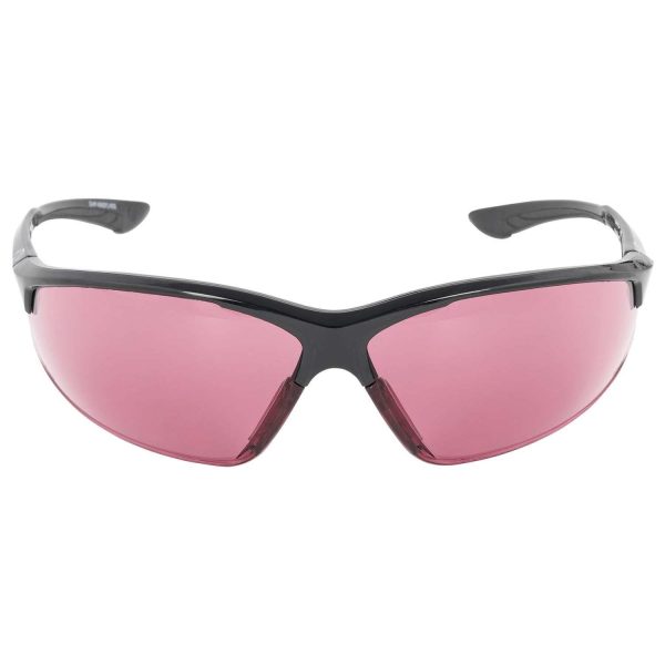 Walker's ikon tanker shooting glasses black open frame with rose lens