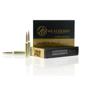 Weatherby select plus rifle ammunition 7mm prc 175gr elite hunter 2925 fps 20/ct