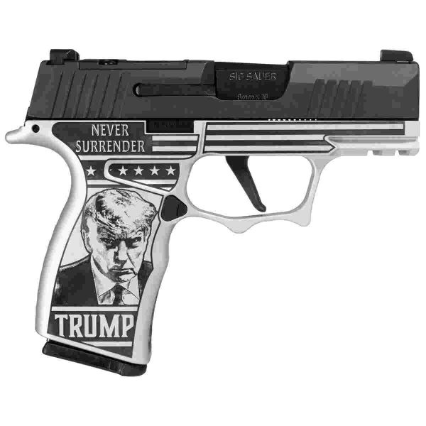 Sig sauer p365 shark tooth "trump" grip optic ready handgun 9mm luger 12rd magazines(2) 3. 1" barrel x-ray 3 sights