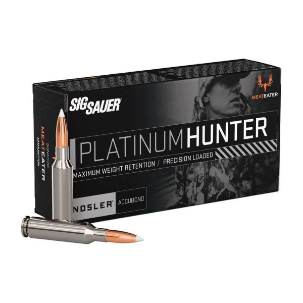 Sig sauer platinum hunter accubond rifle ammunition 6. 5 creedmoor 180gr pt 2266 fps 20/ct