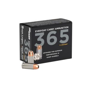 Sig 365 elite v-crown handgun ammunition 9mm luger 115 gr jhp 1050 fps 20/ct