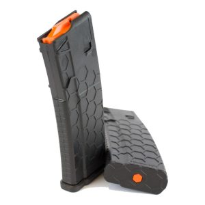 Sentry hexmag series 2 ar-15/m4/m16 rifle magazine black with orange follower. 223/5. 56x45mm 30/rd