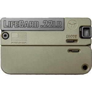 Lifecard. 22 lr single action pistol - polymer handle noveske bazooka green
