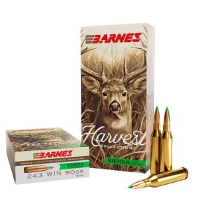 Barnes harvest sierra tipped gameking ammunition. 243 win 90gr pt 3200 fps 20/ct