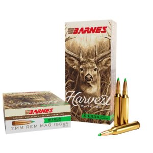 Barnes harvest sierra tipped gameking ammunition 7mm rem mag 150gr pt 3000 fps 20/ct