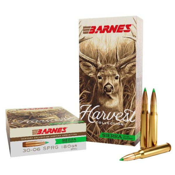 Barnes harvest sierra tipped gameking ammunition. 30-06 sprg 180gr pt 2790 fps 20/ct