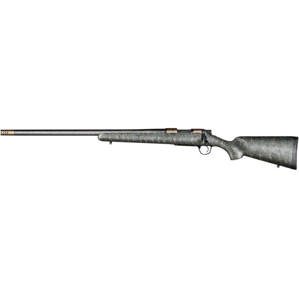 Christensen arms ridgeline left hand rifle 28 nosler 3rd magazine 26" bronze barrel green black/tan webbing stock