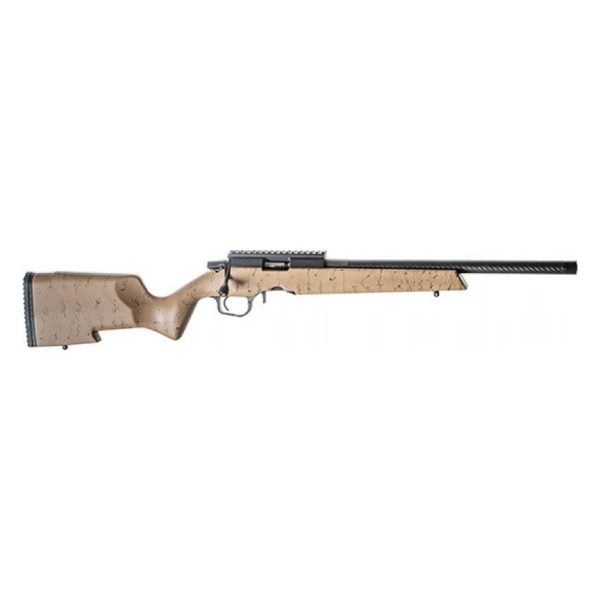 Christensen arms ranger rifle. 22 lr 10rd magazine 18" barrel tan/black stock