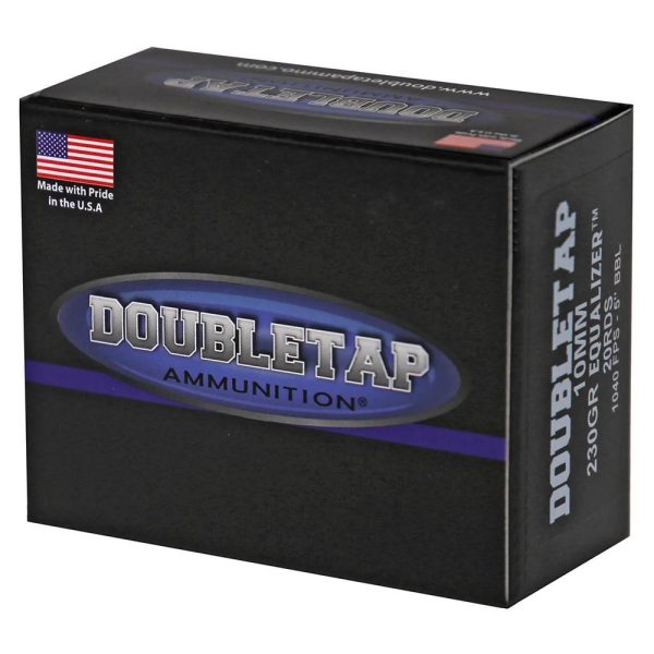 Double tap handgun ammunition 10mm 230gr jhp 1050 fps 20/ct