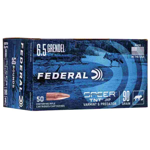 Federal american eagle varmint & predator rifle ammunition 6. 5 grendel 90 gr jhp 50/ct