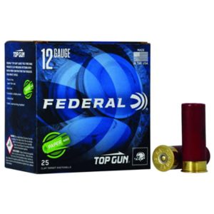 Federal top gun 12 ga 2 3/4 in  1 1/8oz 1200 fps 8 paper wad ss ammo 25rd