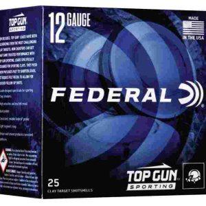 Federal top gun sporting shotshells 12 ga 2-3/4" 1oz 1300 fps #8 25/ct