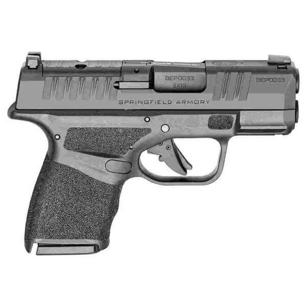 Springfield armory hellcat micro compact osp handgun 9mm luger 10rd magazines (2) 3" barrel black ca compliant