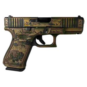 Glock 19 gen 5 custom "western" handgun 9mm luger 15/rd magazines (3) 4. 02" barrel austria